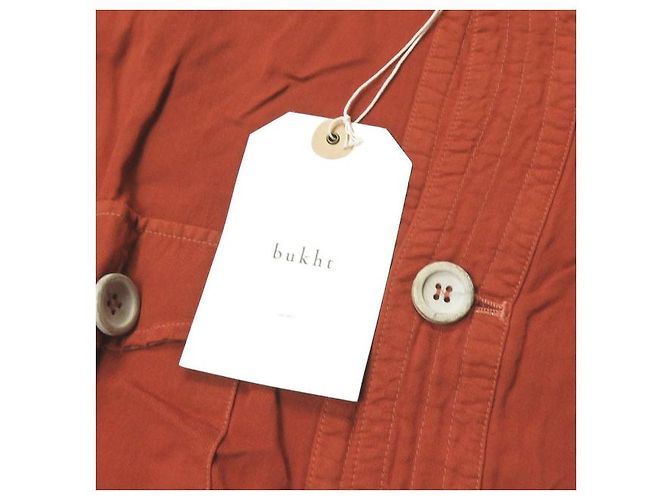Autre Marque Chaqueta Safari OJO+ de Rayón Naranja - vista 5