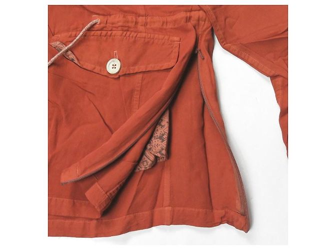 Autre Marque Chaqueta Safari OJO+ de Rayón Naranja - vista 8