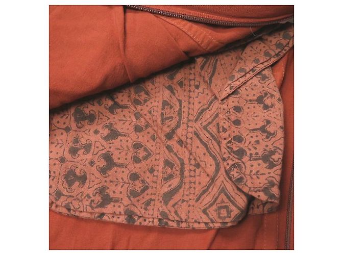 Autre Marque Chaqueta Safari OJO+ de Rayón Naranja - vista 9