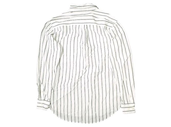 Autre Marque Camicia in cotone a righe con lacci EQUIPMENT Bianco Blu navy - vista 2