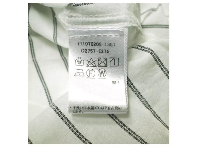 Autre Marque Camicia in cotone a righe con lacci EQUIPMENT Bianco Blu navy - vista 7