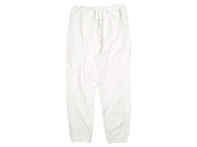 Autre Marque Pantalones de chándal de mezcla de algodón orgánico YLEVE y felpa pesada Blanco - vista 2