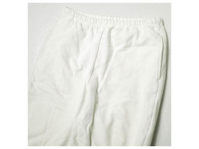 Autre Marque Pantalones de chándal de mezcla de algodón orgánico YLEVE y felpa pesada Blanco - vista 4