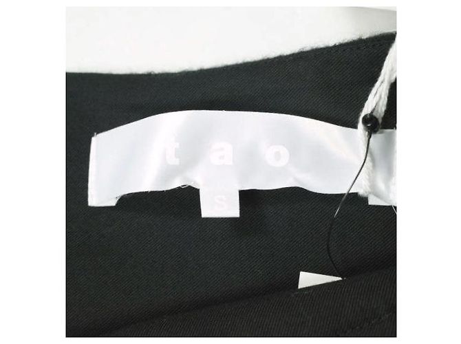 Woll-Polyester-Rock tao COMME des GARCONS Schwarz - Ansicht 5