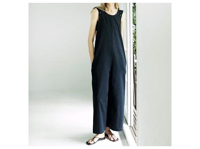 Autre Marque sana Herringbone-Jumpsuit Schwarz - Ansicht 3