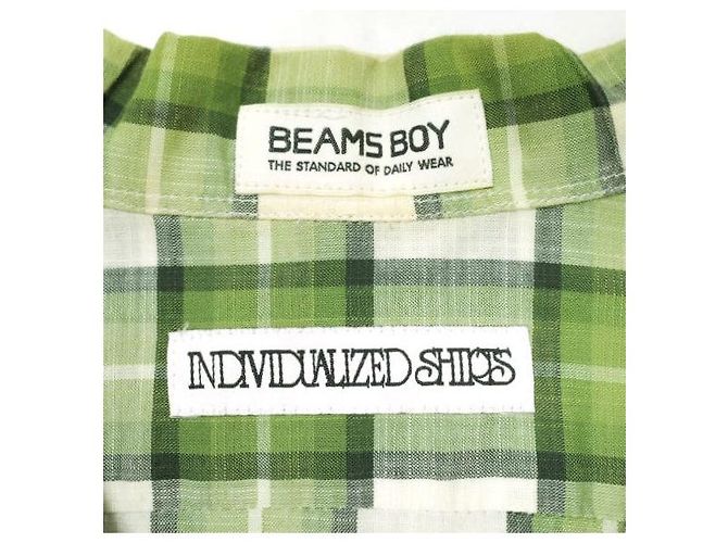 Autre Marque Vestido de algodón BEAMS BOY de INDIVIDUALIZED SHIRTS Verde - vista 7