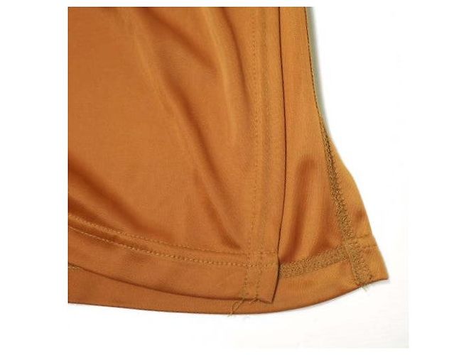 Autre Marque PERVERZE Lange Kleid aus Polyester Orange - Ansicht 6