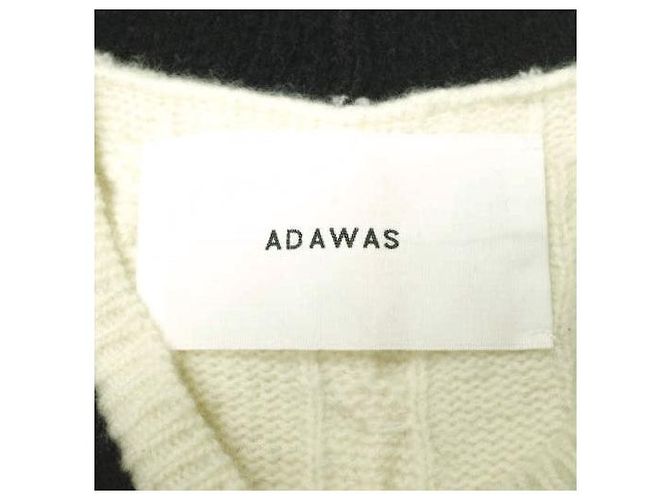 Autre Marque Colete de lã tricotado ADAWAS ADWA-901-51A Branco - vista 4
