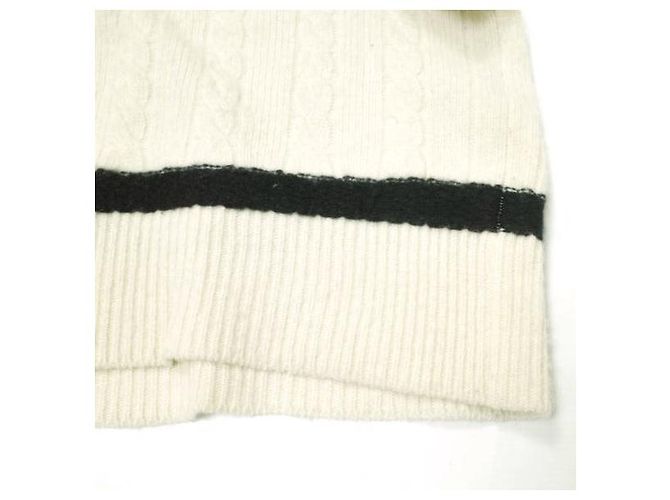 Autre Marque Colete de lã tricotado ADAWAS ADWA-901-51A Branco - vista 7