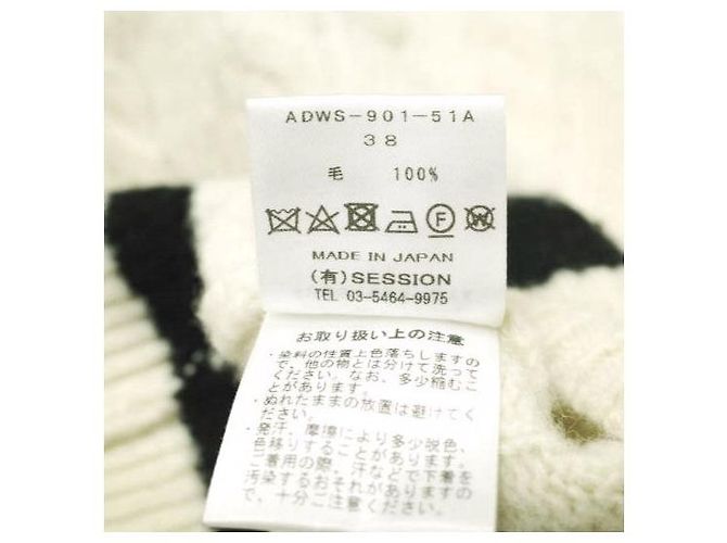 Autre Marque Colete de lã tricotado ADAWAS ADWA-901-51A Branco - vista 8