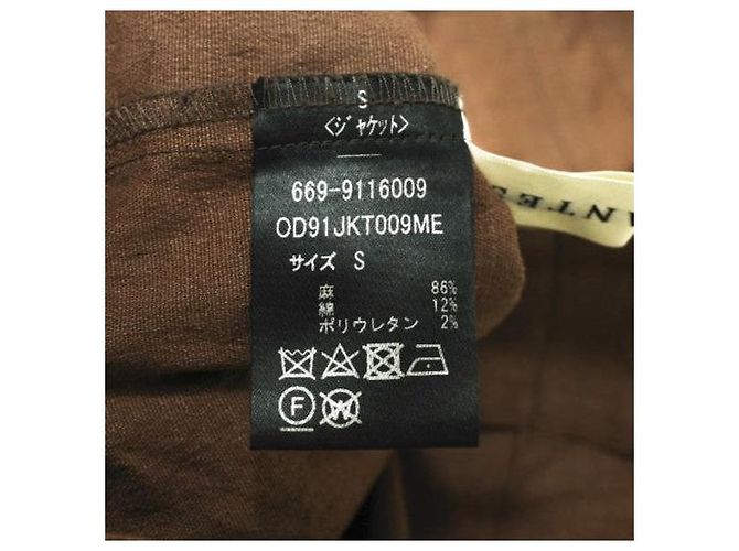 Autre Marque Chaqueta de Lino Big Pocket ODORANTES Castaño - vista 8