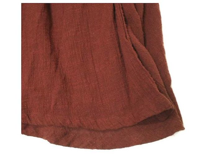 Autre Marque FALDA DE ALGODÓN LAURENCE BRAS PAPILLONNER Castaño - vista 6