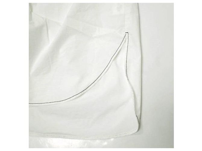 Autre Marque nano universe LB.03 Bluse mit Schleife aus Baumwolle und Polyester Weiß - Ansicht 6