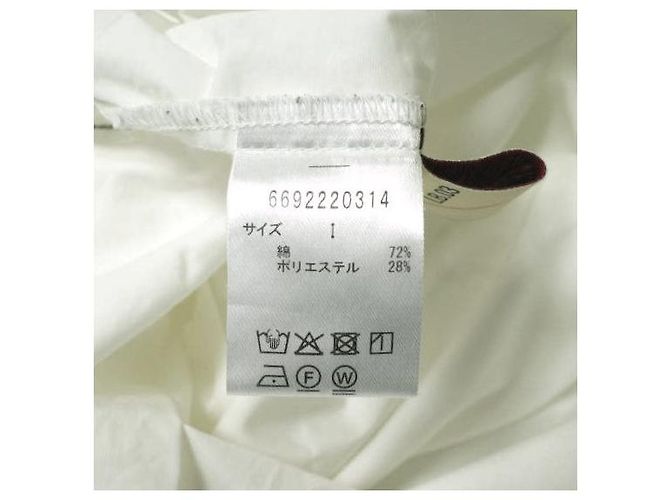 Autre Marque nano universe LB.03 Bluse mit Schleife aus Baumwolle und Polyester Weiß - Ansicht 8