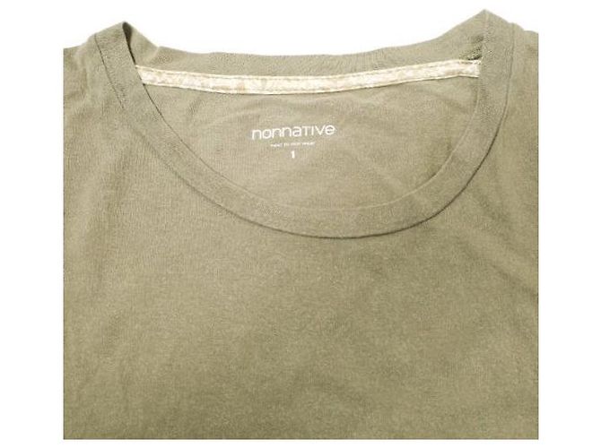 Autre Marque Camiseta de algodón con bolsillo nonnative Verde Caqui - vista 4