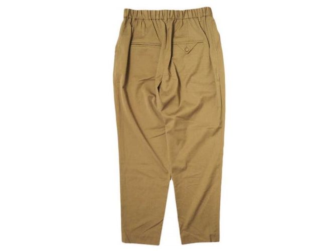 Autre Marque ara ara 1 Tuck Tapered Easy Pants Polyester Rayon Polyurethane Pants Brown - view 2