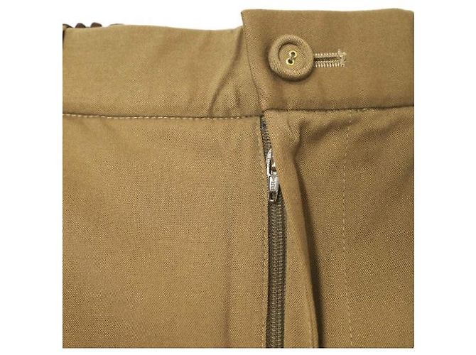 Autre Marque ara ara 1 Tuck Tapered Easy Pants Polyester Rayon Polyurethane Pants Brown - view 4