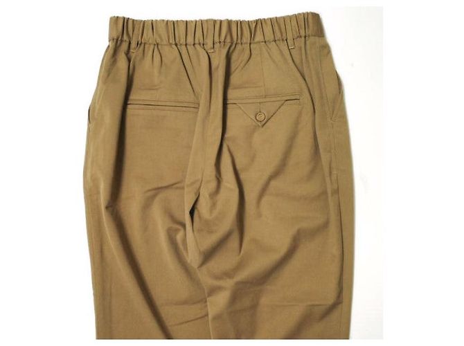 Autre Marque ara ara 1 Tuck Tapered Easy Pants Polyester Rayon Polyurethane Pants Brown - view 5