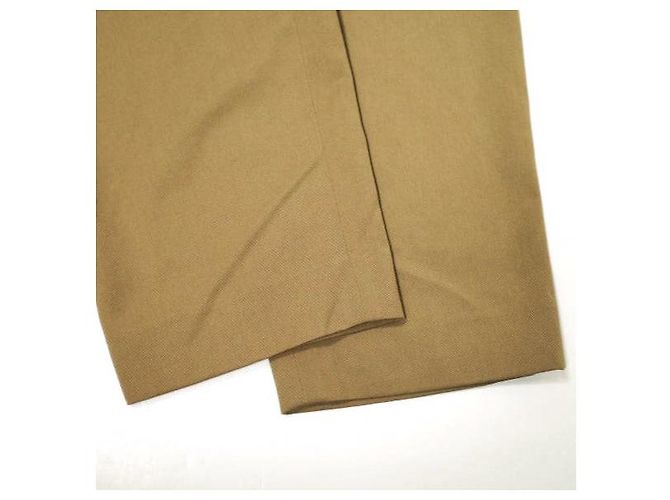 Autre Marque ara ara 1 Tuck Tapered Easy Pants Polyester Rayon Polyurethane Pants Brown - view 6