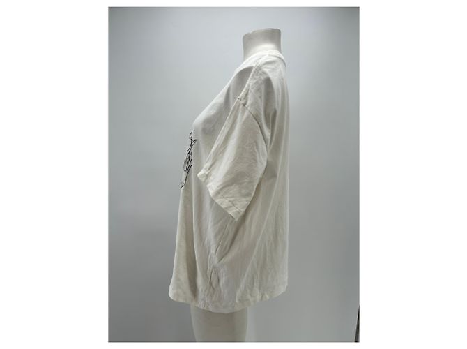 Johnnie Boden Camiseta blanca con bordado de caballo en algodón - vista 4