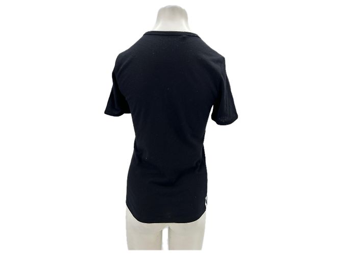 Autre Marque T-shirt a manica corta nera in cotone Nero - vista 2
