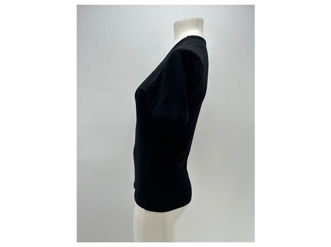 Autre Marque T-shirt a manica corta nera in cotone Nero - vista 4