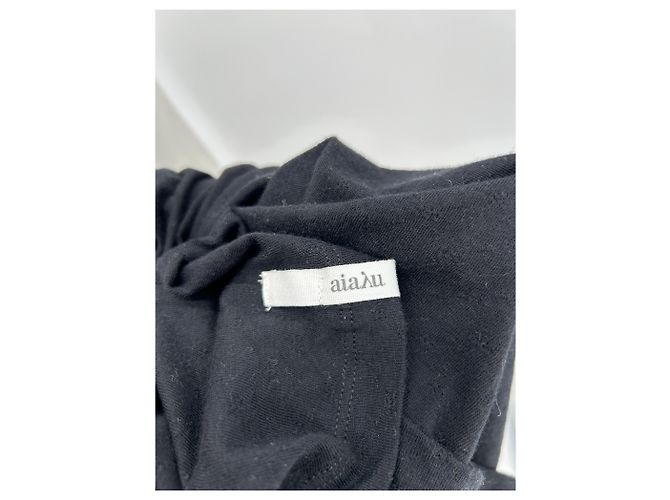 Autre Marque T-shirt a manica corta nera in cotone Nero - vista 5