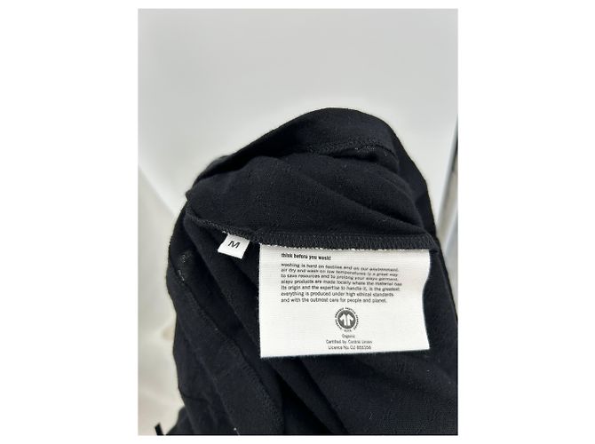 Autre Marque T-shirt a manica corta nera in cotone Nero - vista 6