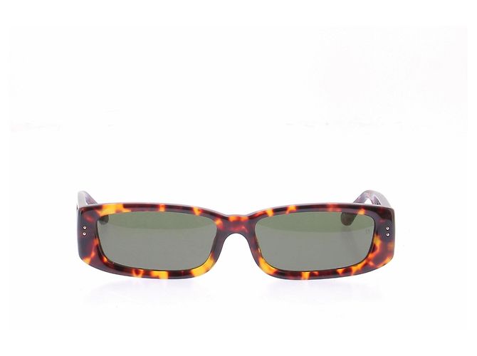 Linda Farrow Gafas de sol marrones "Talita" Verde - vista 2