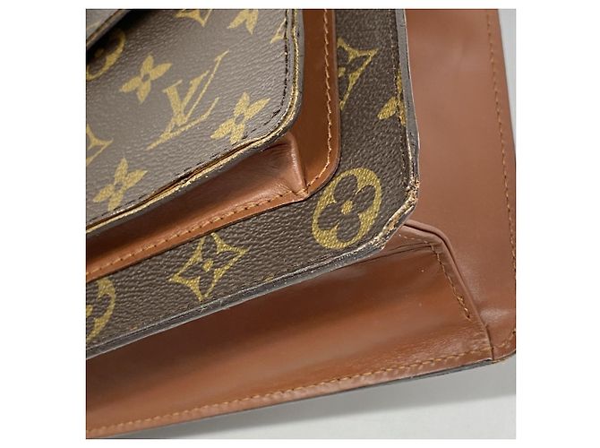 Borsa Monceau 28 Monogramma Louis Vuitton Marrone - vista 7