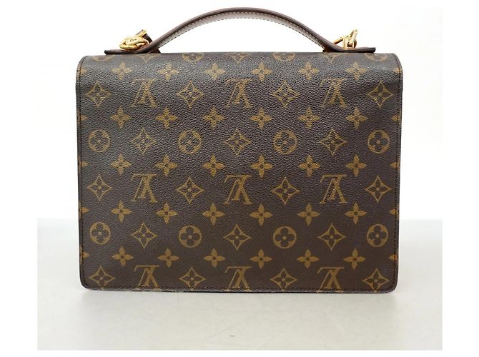 Borsa Monceau 28 Monogramma Louis Vuitton Marrone - vista 13