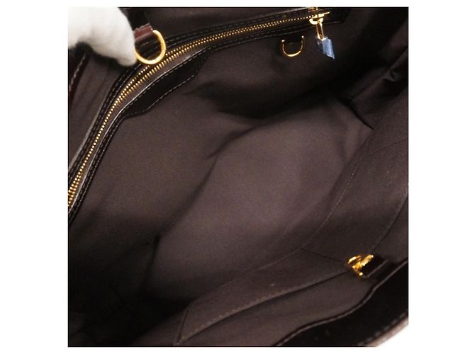 Borsa Tote Vernis Wilshire MM di Louis Vuitton Bordò - vista 4