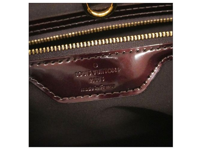 Borsa Tote Vernis Wilshire MM di Louis Vuitton Bordò - vista 5