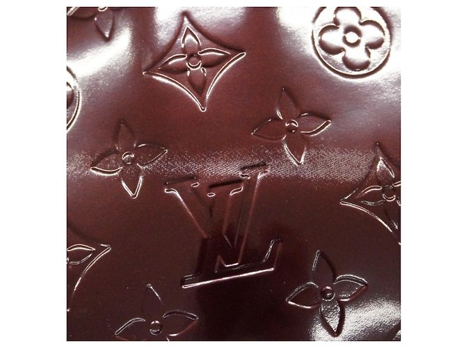 Borsa Tote Vernis Wilshire MM di Louis Vuitton Bordò - vista 9