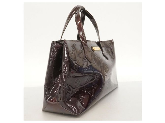 Borsa Tote Louis Vuitton Vernis Wilshire PM Bordò - vista 2