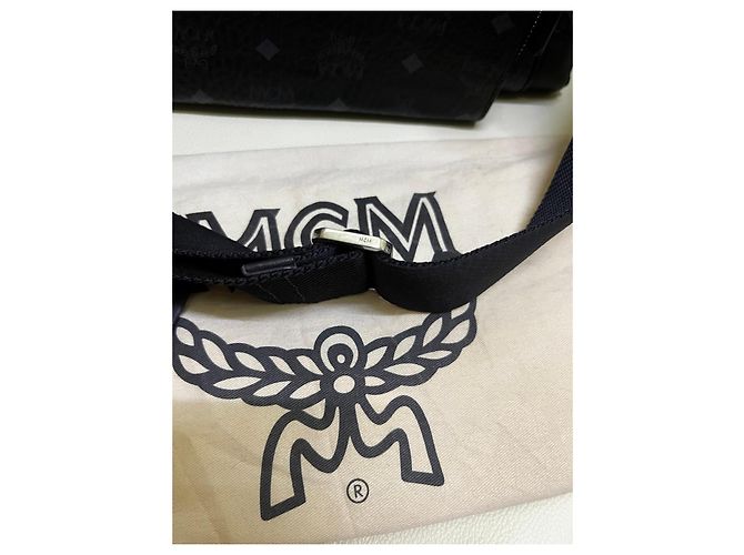 Borsa a tracolla MCM Visetos Nero - vista 10