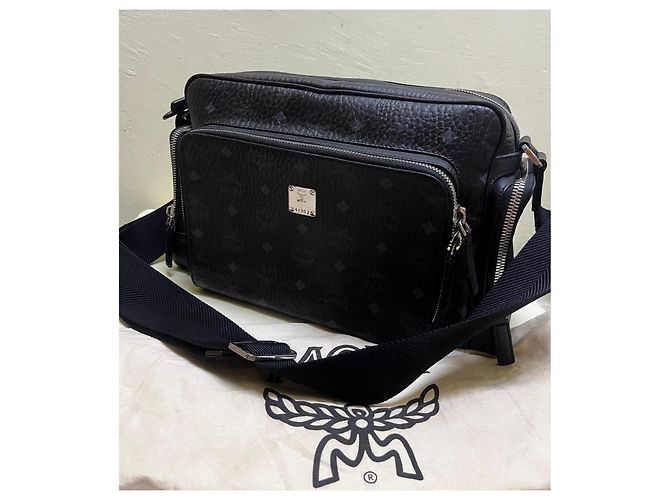 Borsa a tracolla MCM Visetos Nero - vista 11