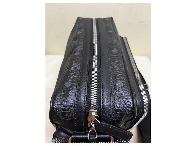 Borsa a tracolla MCM Visetos Nero - vista 6
