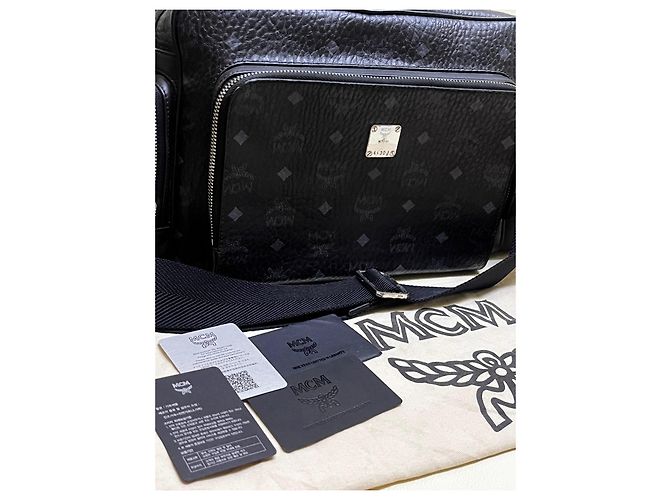 Borsa a tracolla MCM Visetos Nero - vista 9