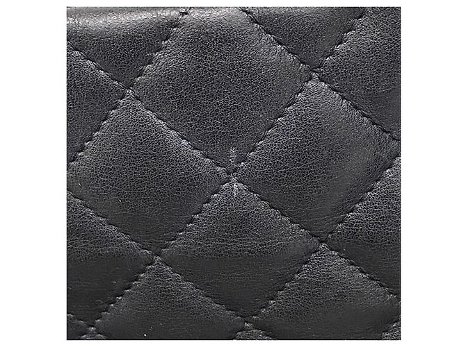 Chanel Cambon Lammleder Tote Bag Schwarz Weiß - Ansicht 11