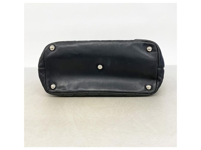 Chanel Cambon Lammleder Tote Bag Schwarz Weiß - Ansicht 3