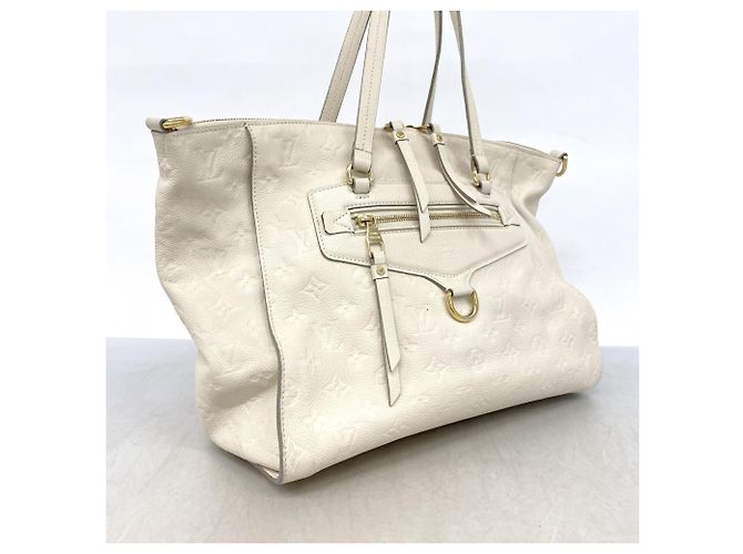 Borsa Tote Lumineuse PM in Monogram Empreinte Louis Vuitton Bianco - vista 2