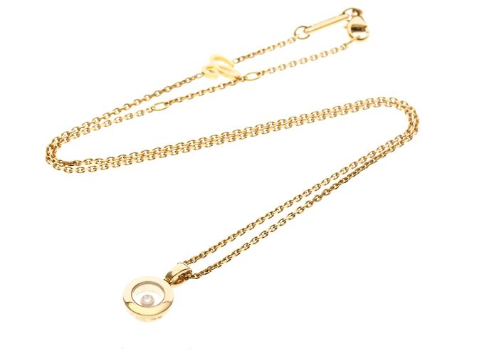 Collier Pendentif Chopard Happy Diamonds en Or Rose (18K) - vue 15