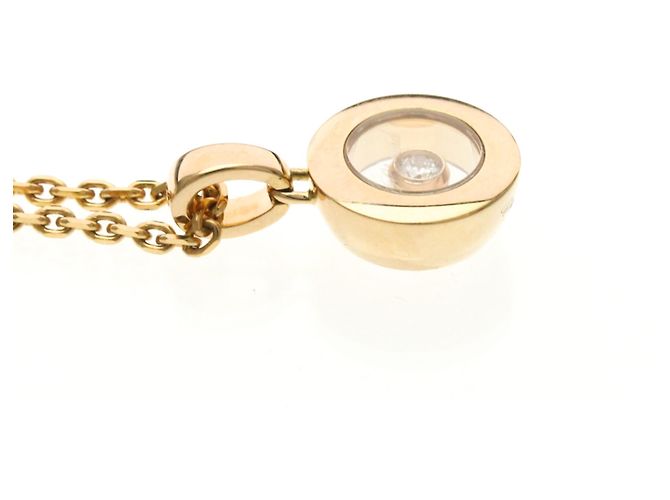 Collier Pendentif Chopard Happy Diamonds en Or Rose (18K) - vue 5