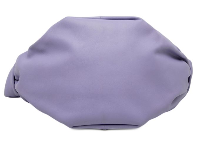 Knot Bolsa mini de couro de bezerro roxa com nó duplo Bottega Veneta Roxo - vista 3