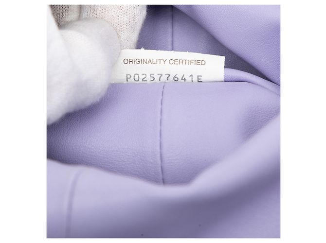 Knot Bolsa mini de couro de bezerro roxa com nó duplo Bottega Veneta Roxo - vista 6