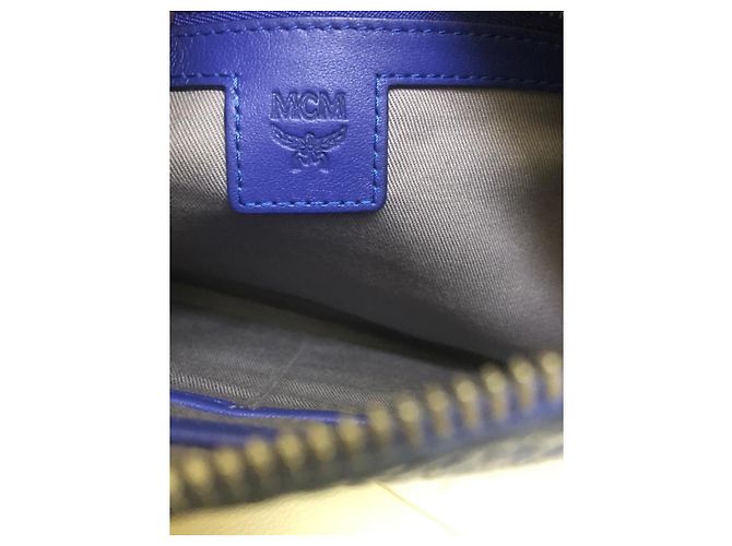 Pochette MCM Visetos Blu - vista 6