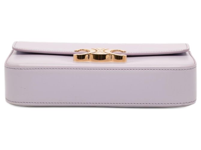 Céline Borsa a spalla Claude in pelle di vitello lucida viola di Celine Porpora - vue 3
