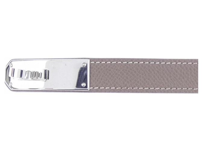 Hermès Kelly Grauer Standardgürtel Braun - Ansicht 2