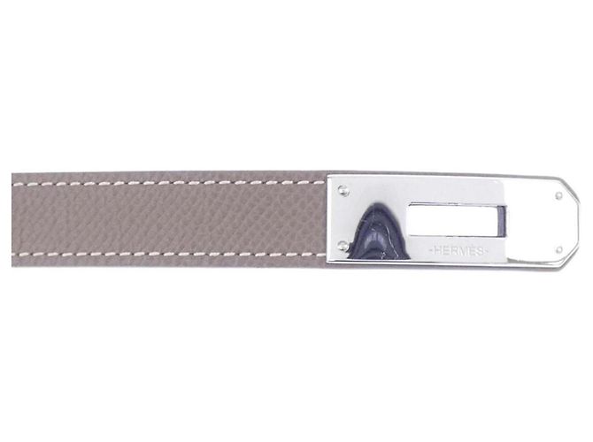 Hermès Kelly Grauer Standardgürtel Braun - Ansicht 4